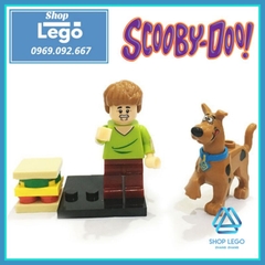 Xếp hình nhân vật hoạt hình Shaggy and Scooby Doo Lego Minifigures Kopf KF1358
