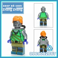 Xếp hình Fortnite Zoey - Cuddle - Teknique - Chromium Leviathan - Tomatohead - Brite Gunner Lego Minifigures POGO PG8203