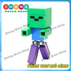 Xếp hình MineCraft Redstone Golem - Creeper - Zombie - Wither Skeleton - Blaze - Wither Lego Minifigures Xinh X0294