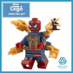 Xếp Hình Ulysses Klaw Ghost Rider Iron Man Red Skull Spider Man Everett Ross Black Panther Lego Minifigures Xinh X0221