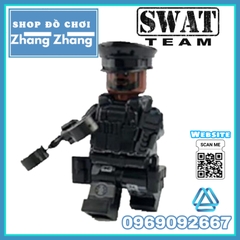 Xếp hình tiểu đội đặc nhiệm cảnh sát 113 phản ứng nhanh Lego Minifigures Swat 1820