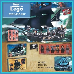[858 hình] Xếp hình tàu Black Pearl Ship trong Cướp biển Caribbean Pirates of the Caribbean Lego Minifigures KK19001