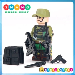 Xếp hình biệt đội đặc nhiệm Spetnazt phản ứng nhanh Swat Nga Lego Minifigures Decool 304 307