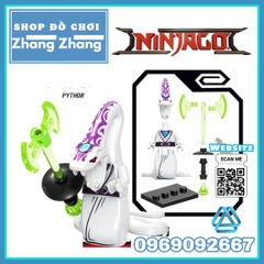 Xếp hình Ninjago Cole- Pythor- Yang- Golden Ninja- Kai- Zane Lego Minifigures PRCK GA137-142