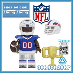 Đồ chơi xếp hình Cầu thủ bóng bầu dục Mỹ Batch of NFL Minifigures Kopf KF6139