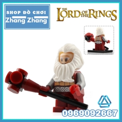 Xếp hình The Lord of the Rings Dwalin - Bifur - Bain - Balin - Thorin - Bilbo Baggins Lego Minifigures POGO PG8150