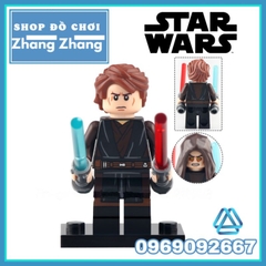 Đồ chơi xếp hình Star Wars Darth Maul Fifth Brother Reva Ben Kenobi Anakin Skywalker Vader Minifigures Koruit KT1059