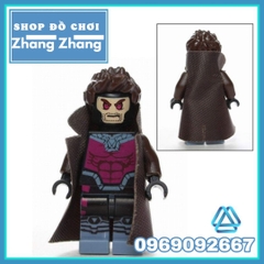 Xếp hình dị nhân Gambit trong X-men siêu cổ áo choàng da siêu sịn Lego Minifigures POGO PG010