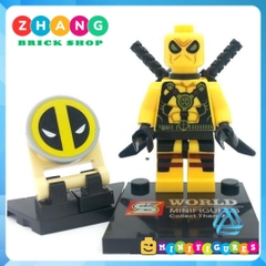 Xếp hình Hawkeye Galactus Robin Cyborg Jean Grey Deadpool Nova Marvel Siêu anh hùng Lego Minifigures Sy sy258