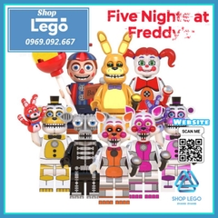 Xếp hình Mô hình Five Nights at Freddy's gồm Balloons Boy - Funtime - Endo - Golden Bonnie Lego Minifigures WM6097