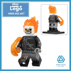 Xếp Hình Ulysses Klaw Ghost Rider Iron Man Red Skull Spider Man Everett Ross Black Panther Lego Minifigures Xinh X0221