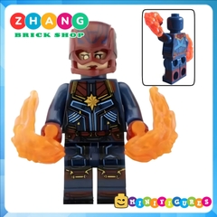 Xếp hình Hawkeye - Captain Marvel - Red She Hulk - Hulk - Spider Man Scarlet Witch Whiplash Lego Minifigures Xinh X0244