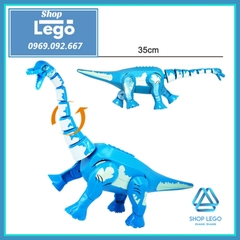 [35cm] Xếp hình Khủng long cổ dài Brachiosaurus trong công viên kỷ Jura Jurassic Park Lego Minifigures Kopf KF826