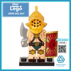 Xếp hình mô hình Võ sĩ giác đấu Roman Gladiator thời trung cổ Lego Minifigures Xinh X0320 Xh1768