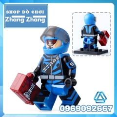 Xếp hình Ms Marvel Iron Man Vision Luke Cage Red Widow Black Tom Cassidy Jessica Jones Whiplash Lego Xinh X0173