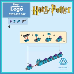 Xếp hình Xà xanh huyền thoại Occamy trong Harry Potter và Fantastic Beasts Lego Minifigures Lele L155