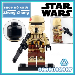 Đồ chơi xếp hình Star Wars gồm Peli Motto - Fennec Shard - Boba Fett - Greef Karga - Jango Fett Minifigures WM6122