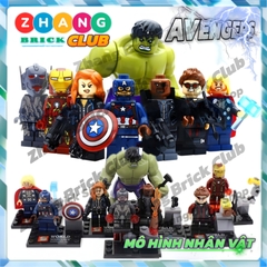 Đồ chơi Xếp hình Avengers Hulk
- Black Widow Captain America - Thor Iron man - Nick Fury Hawkeye Ultron  Minifigures Sy271