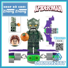Đồ chơi xếp hình Người nhện Spider Man Doctor Octopus Electro Green Goblin Sandman Minifigures Xinh X0328