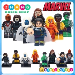 Xếp hình Luke Cage - Electrocutioner - Supergiant - Meteorite Siêu anh hùng Marvel & DC Lego Minifigures POGO PG8117