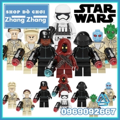 Đồ chơi xếp hình Star Wars gồm Rebel Trooper - Duros - Rodian - Jawa Storm Trooper Minifigures POGO PG8289