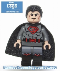 Đồ chơi Xếp hình Lantern Super man gồm General Zod - Blue Lantern - Red Son Super man Minifigures Lele D001 008