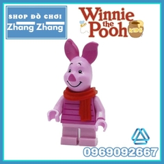 Đồ chơi xếp hình Gấu Winnie the Pooh gồm Piglet - Rabbit - Eeyore - Tigger Mô hình Minifigures Koruit 66001 66005