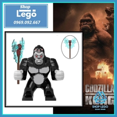 Xếp hình King Kong Maxifig trong Godzilla vs Kong (Gorilla Grodd) Lego Minifigures Kopf KF1506