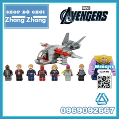 Đồ chơi Xếp hình SpiderMan Thor gồm Star Lord Vision - Captain Marvel Thanos - Nick Fury Minifigures Lele 34074