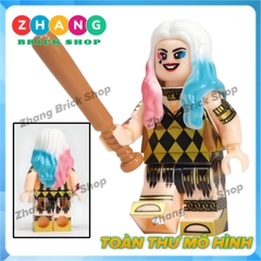 Xếp hình Harley Quinn: Birds of Prey Renee Montoya Huntress Cassandra Cain Black Mask Lego Minifigures Kopf KF6113