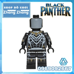 Xếp hình chiến binh báo đen Black Panther trong phim Avengers Endgame Lego Minifigures hãng Lele D014