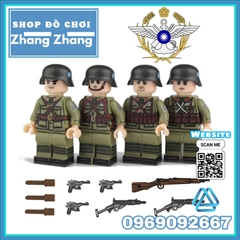 Đồ chơi Xếp hình Lính Trung hoa dân quốc thế chiến 2 WW-II Lego Minifigures JC001 - 004