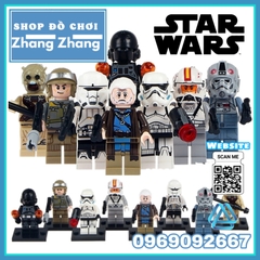 Xếp hình Star Wars Rebel - Imperial - Lor San Tekka - Stormtrooper - Tusken - AT-AT Lego Minifigures Lele C001 008