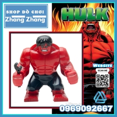 Xếp hình Hulk Bigfigures Siêu anh hùng Marvel Avengers Endgame Lego Minifigures Decool 0145