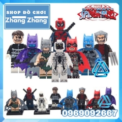 Xếp hình Spider-man Deadpool Batman Lego Minifigures POGO PG8146