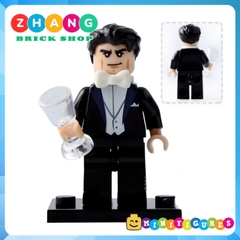 Mô hình nhân vật batman Bruce Alfred Pennyworth Barbara James Gordon Harley Quinn Riddler Penguin POGO PG8045 Zhang Brick