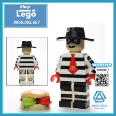 Xếp hình Batman - Vixen - Joker - Hamburglar Dormammu Captain Avalon Deadpool Spider-Man Lego Minifigures POGO PG8084