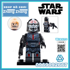 Đồ chơi xếp hình Star Wars gồm Stormtrooper - Sabine Wren - Wrecker Crosshair Vizla Minifigures Xinh X0307