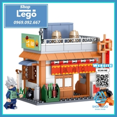 Xếp hình 270 hình Tiệm đồ nướng Naruto và Sasuke rủ nhau đi nhậu Lego Minifigures PRCK 69626