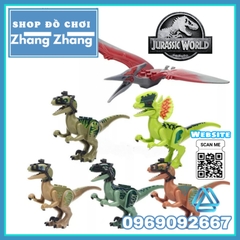 [12-13cm] Xếp hình Mô hình khủng long Dinosaur Công viên kỷ Jura Jurassic Park Lego Minifigures Xinh X0243