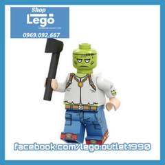 Xếp hình Frankenstein búa rìu Halloween Lego Minifigures PG1442