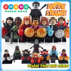 Đồ chơi xếp hình Doctor Strange Wong America Chavez Scarlet Witch Master Mordo Minifigures Koruit KT1057