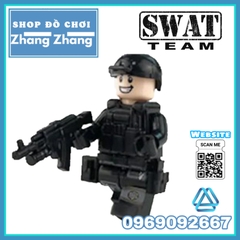 Xếp hình tiểu đội đặc nhiệm cảnh sát 113 phản ứng nhanh Lego Minifigures Swat 1820