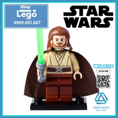 Xếp hình Star Wars Skywalker - Jinn - Leia Ahsoka - Savage - Protocol Droid - Windu - Padme Lego Minifigures Pogo PG8028
