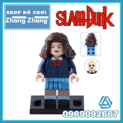 Xếp hình Bóng rổ Slam Dunk Hanamichi - Akagi - Miyagi - Rukawa - Haruko - Ayako Lego Minifigures POGO PG8092