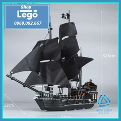 [858 hình] Xếp hình tàu Black Pearl Ship trong Cướp biển Caribbean Pirates of the Caribbean Lego Minifigures KK19001