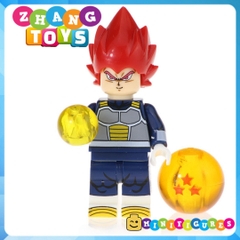 Xếp hình 7 viên ngọc rồng Dragon Ball Gogeta Goku Vegeta Gohan Cumber Tapion Mira Lego Minifigures Kopf KF6069