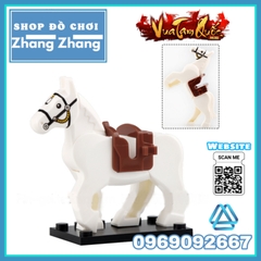 Xếp hình ngựa chiến trong Tam Quốc Xích thố - Đích Lô - Tuyệt ảnh Lego Minifigures Koruit XP1011-1016