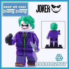 Xếp hình Batman Joker và Harley Quinn trong thành phố gotham Lego Minifigures WM6080