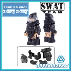 Đồ chơi xếp hình bộ quần áo giáp rà phá bom của đặc nhiệm Swat Minifigures EOD
